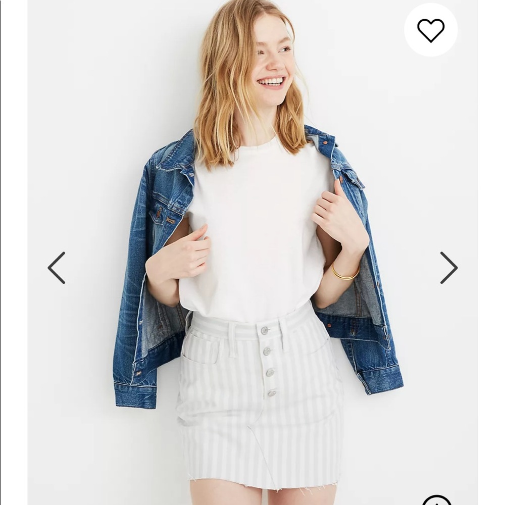 Madewell A-line mini skirt